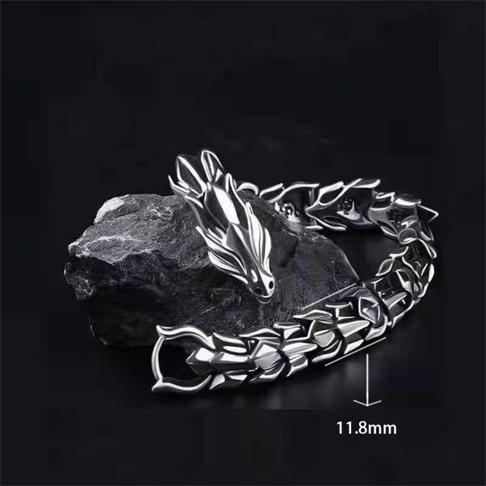 New Domineering Retro Keel Dragon Bracelet Dragon Pattern Dragon Scale Dragon Head Bracelet