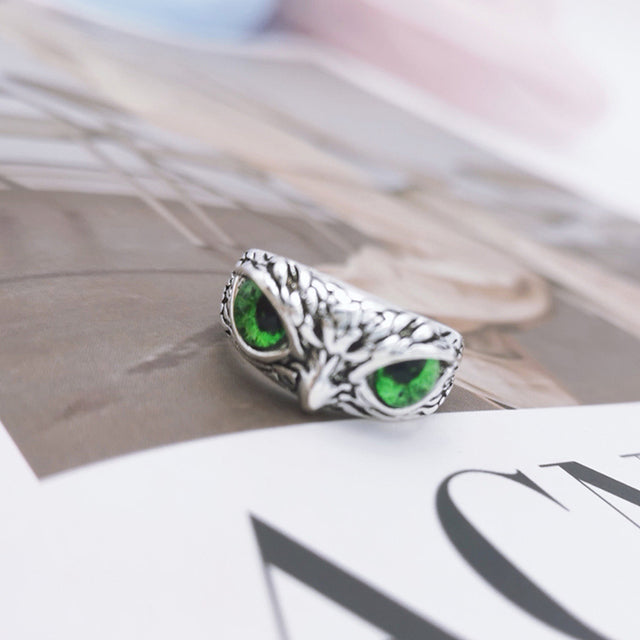Charm Vintage Cute Men and Women Simple Design Owl Ring